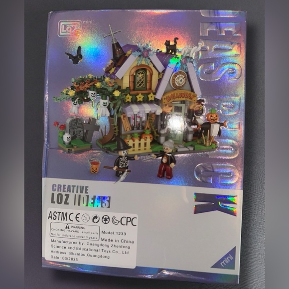 LOZ 1233 Halloween Haunted House Themed Building Set with Figures NIB MINI BLOCK - Picture 1 of 3